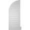 Ekena Millwork Quarter Round Top Right Surface Mount PVC Gable Vent w/ 2"W x 2"P Brickmould Sill Frame, 14"W x 36"H GVPQR14X3603SF - alternate 2